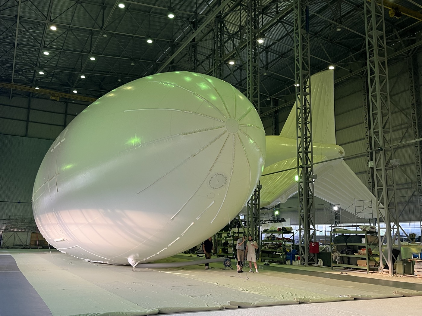 NOVA-2E envelope pressure test — view 1